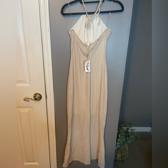 166 Jessica Simpson Cream Strapless Dress - Picture 3 of 3